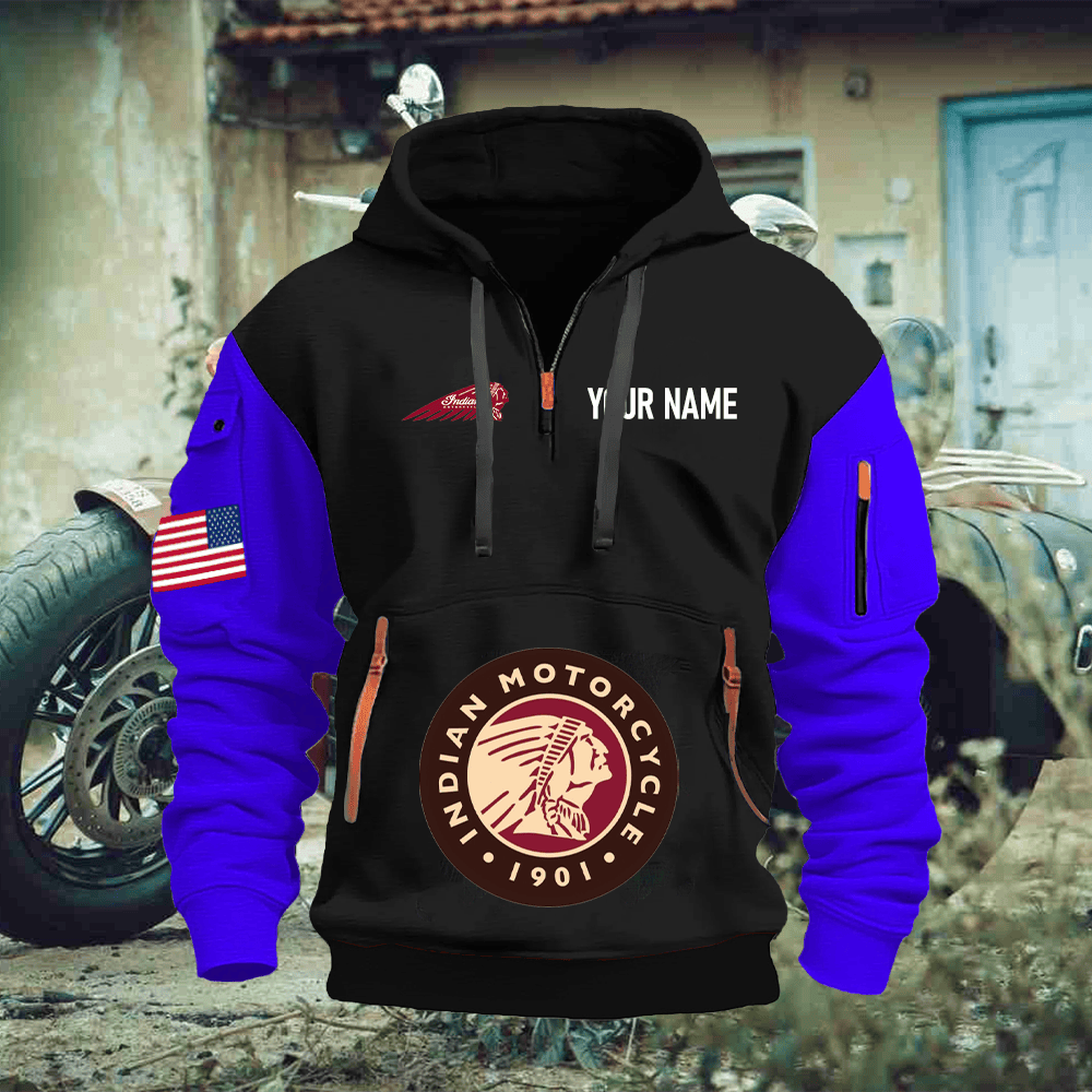 ID Custom Name Quarter Zipper Hoodie