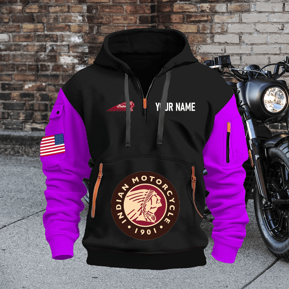 ID Custom Name Quarter Zipper Hoodie