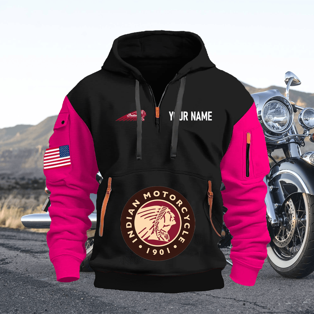 ID Custom Name Quarter Zipper Hoodie