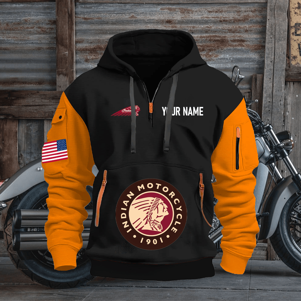 ID Custom Name Quarter Zipper Hoodie