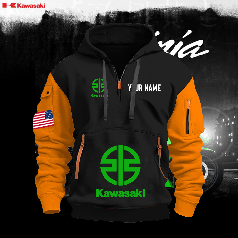 KK Custom Name Quarter Zipper Hoodie