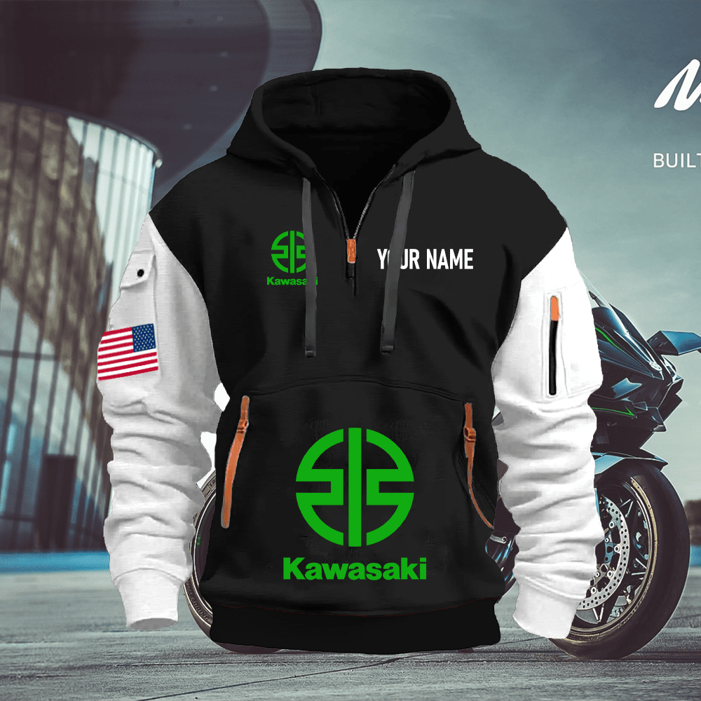KK Custom Name Quarter Zipper Hoodie