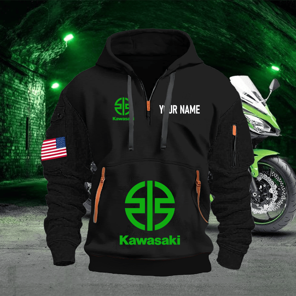 KK Custom Name Quarter Zipper Hoodie