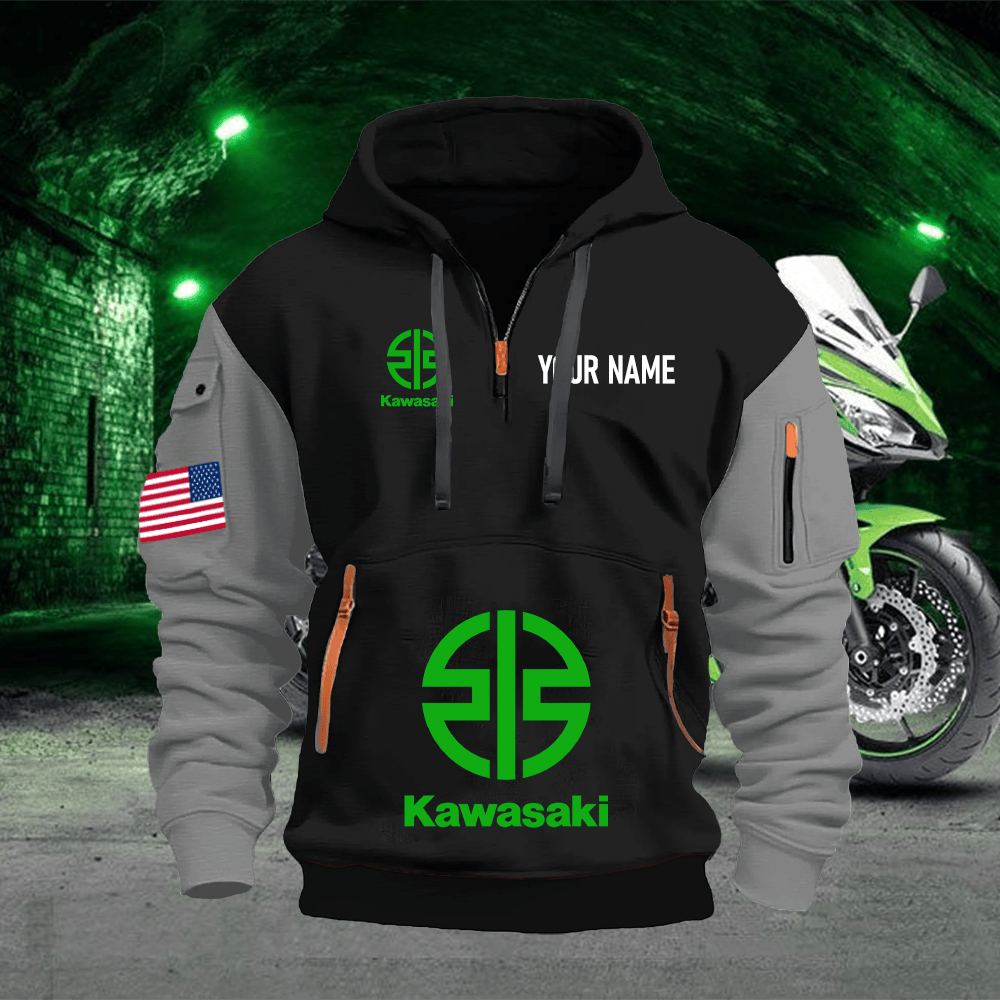 KK Custom Name Quarter Zipper Hoodie