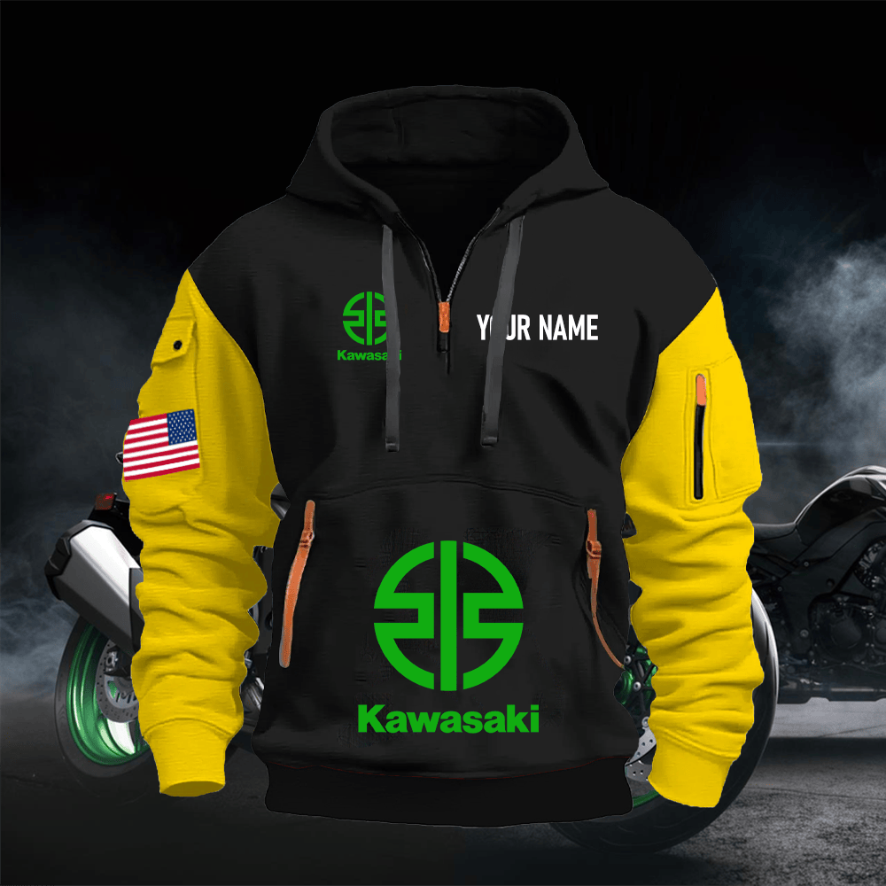 KK Custom Name Quarter Zipper Hoodie