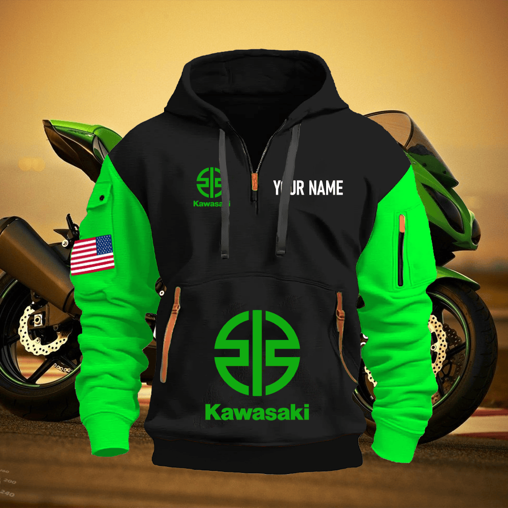 KK Custom Name Quarter Zipper Hoodie