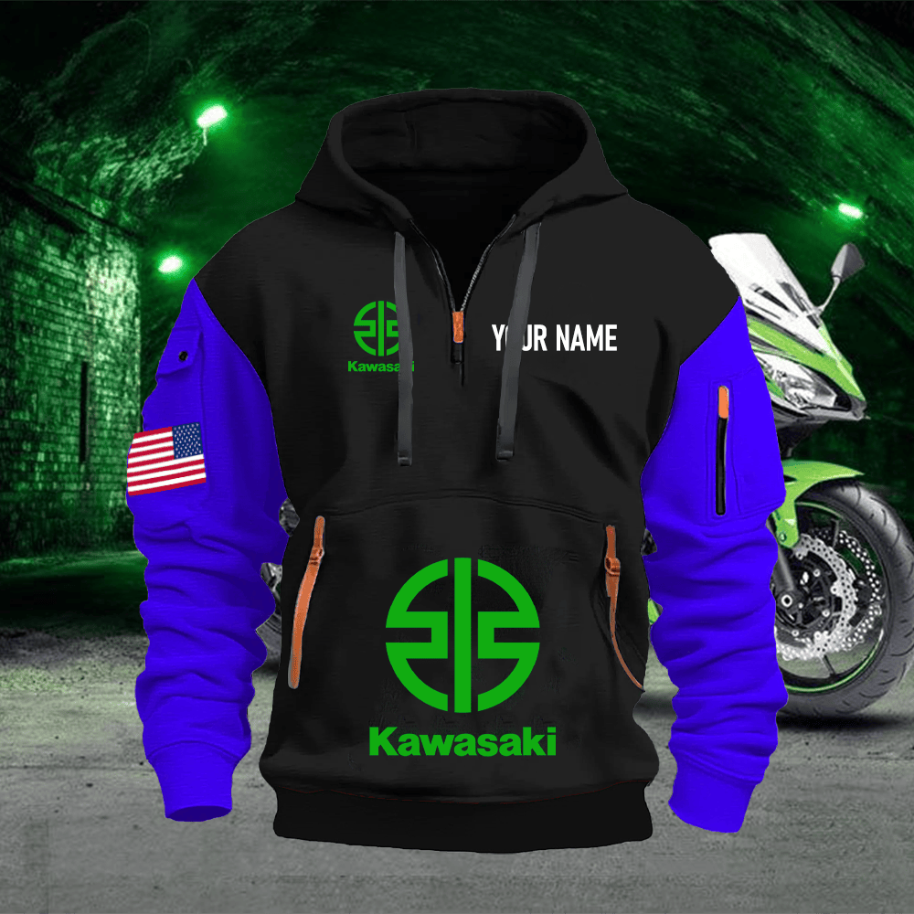 KK Custom Name Quarter Zipper Hoodie