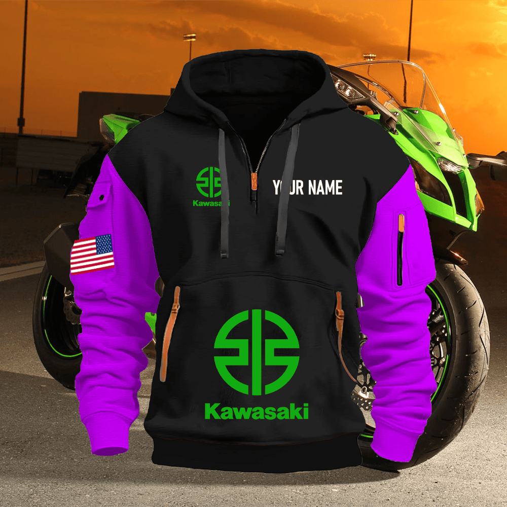 KK Custom Name Quarter Zipper Hoodie