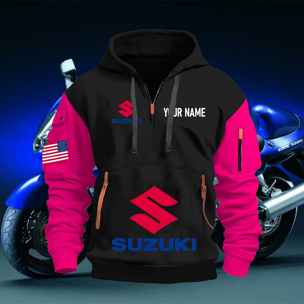 SZ Custom Name Quarter Zipper Hoodie