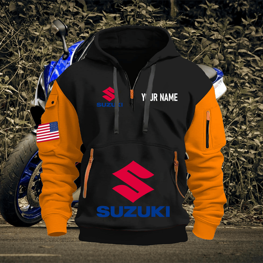SZ Custom Name Quarter Zipper Hoodie