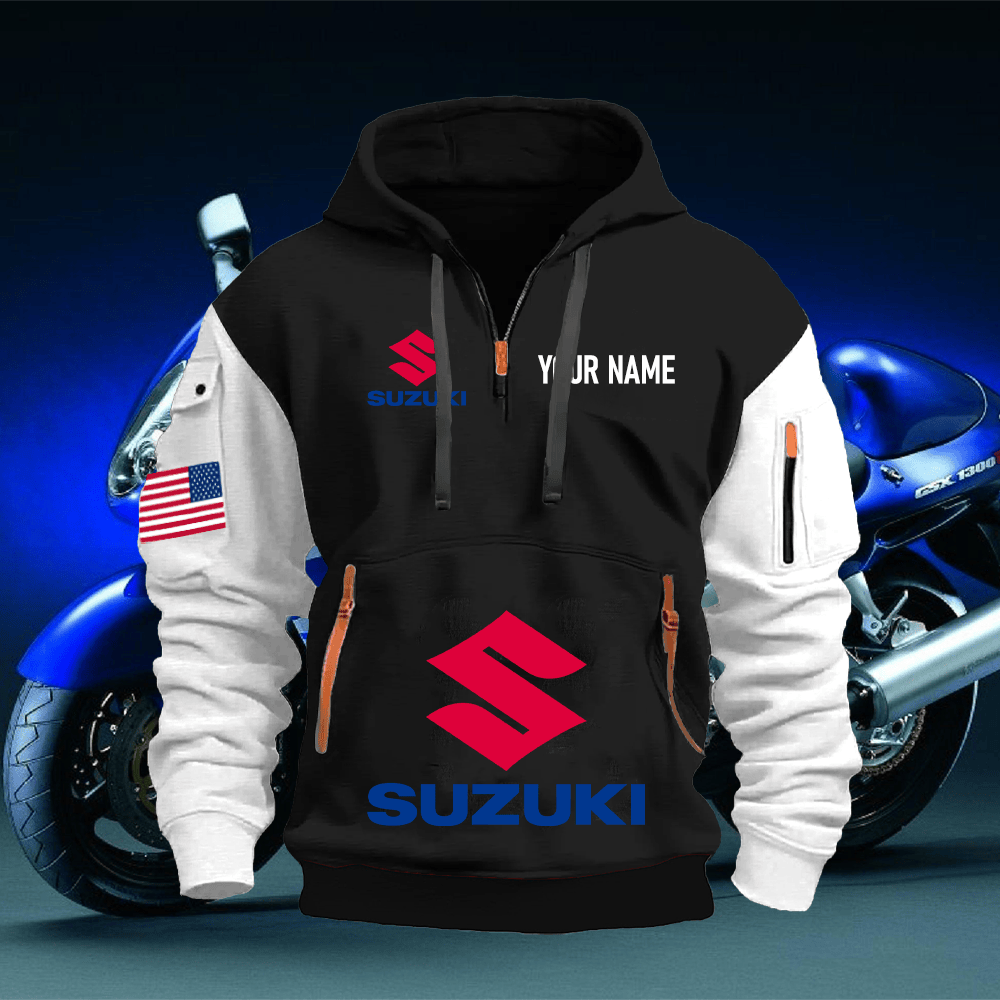 SZ Custom Name Quarter Zipper Hoodie