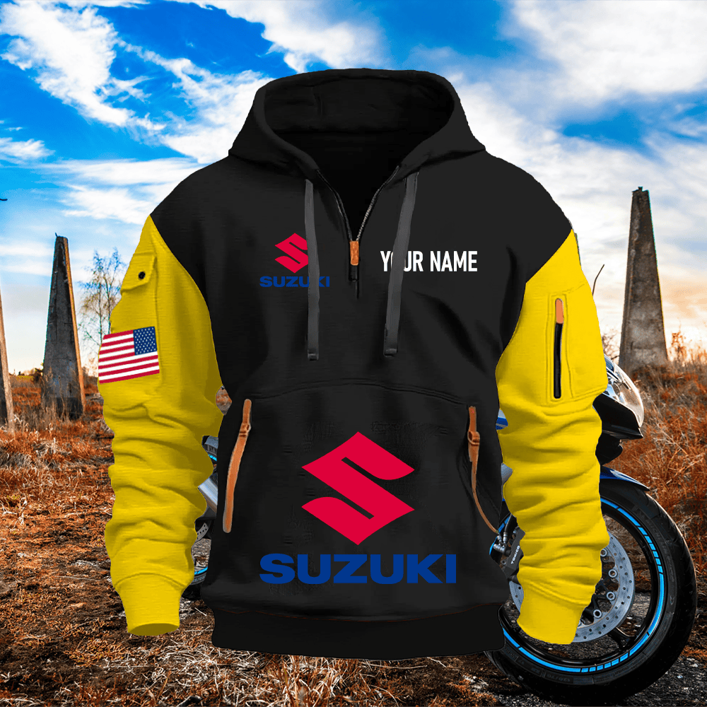 SZ Custom Name Quarter Zipper Hoodie