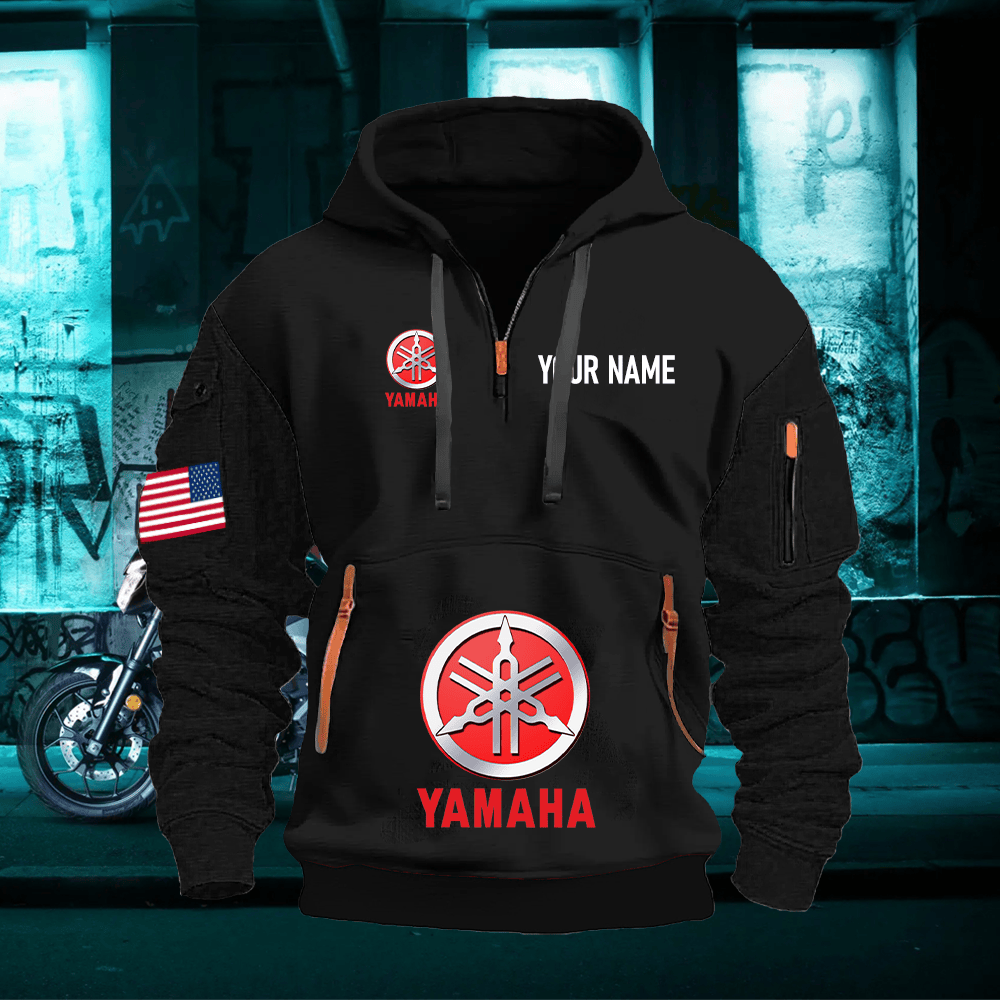 YA Custom Name Quarter Zipper Hoodie