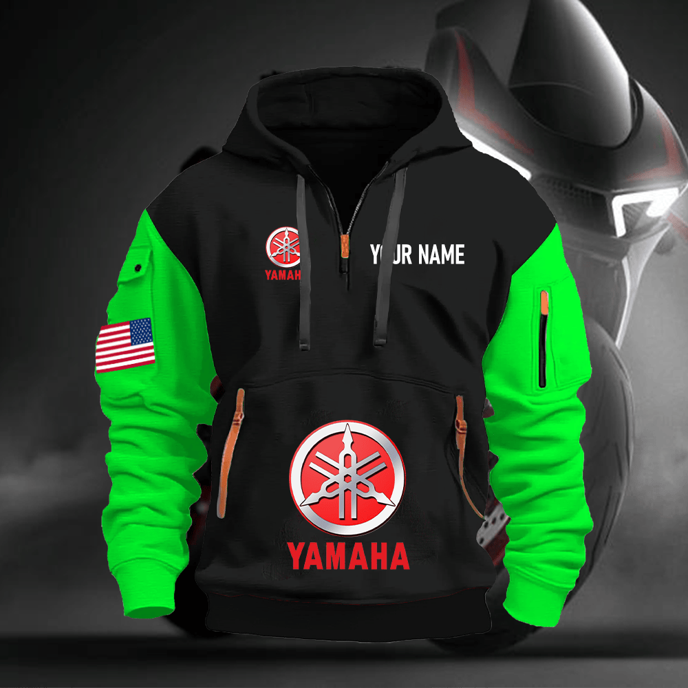 YA Custom Name Quarter Zipper Hoodie