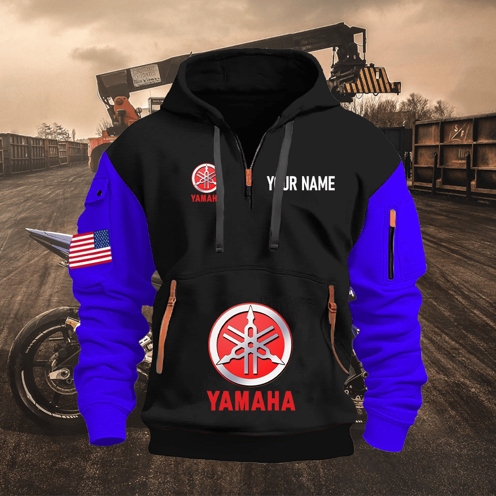 YA Custom Name Quarter Zipper Hoodie