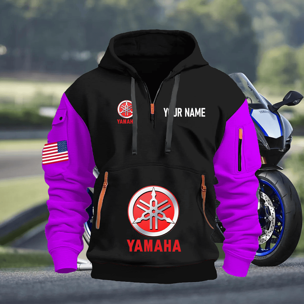 YA Custom Name Quarter Zipper Hoodie