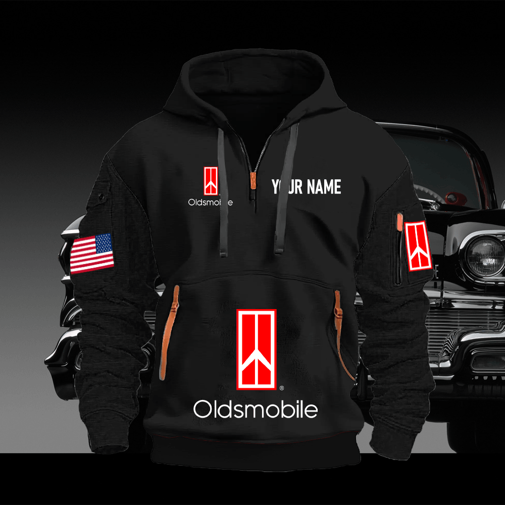 OM Custom Print Name Quarter Zipper Hoodie