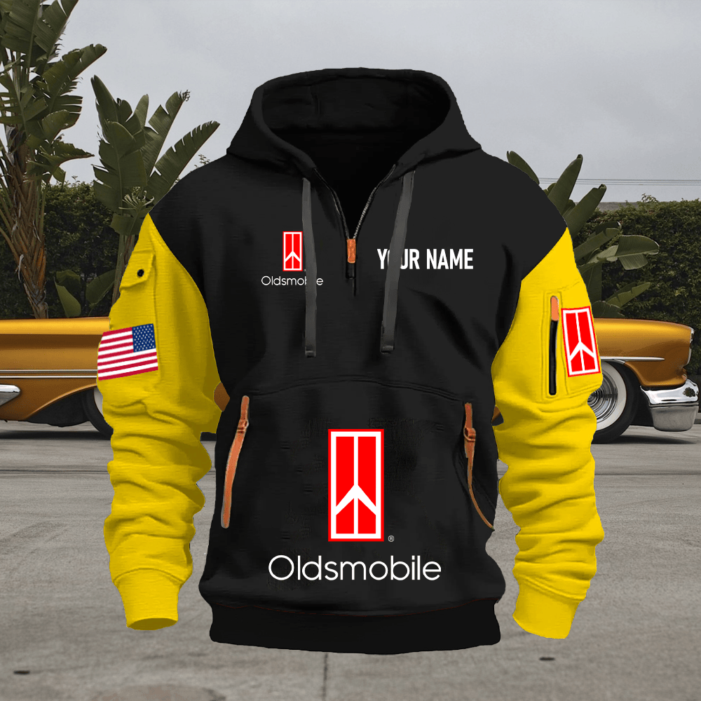 OM Custom Print Name Quarter Zipper Hoodie