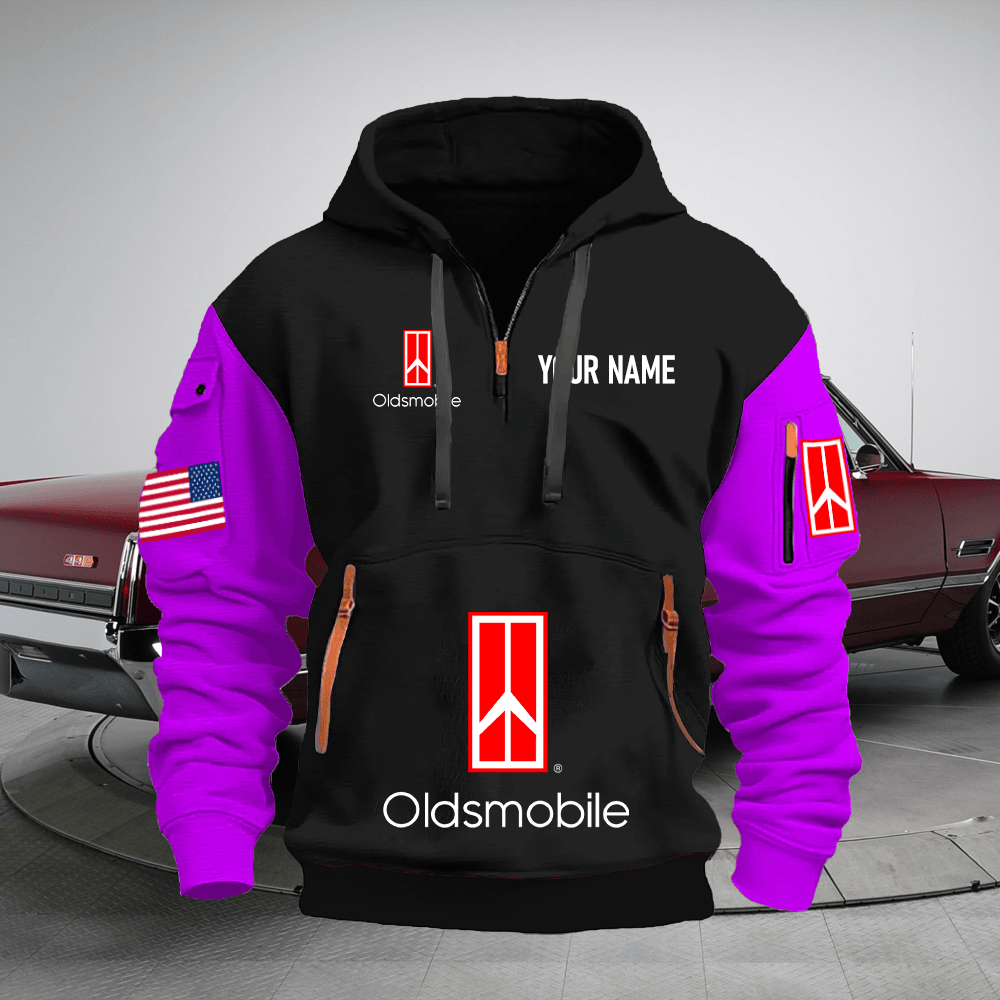 OM Custom Print Name Quarter Zipper Hoodie