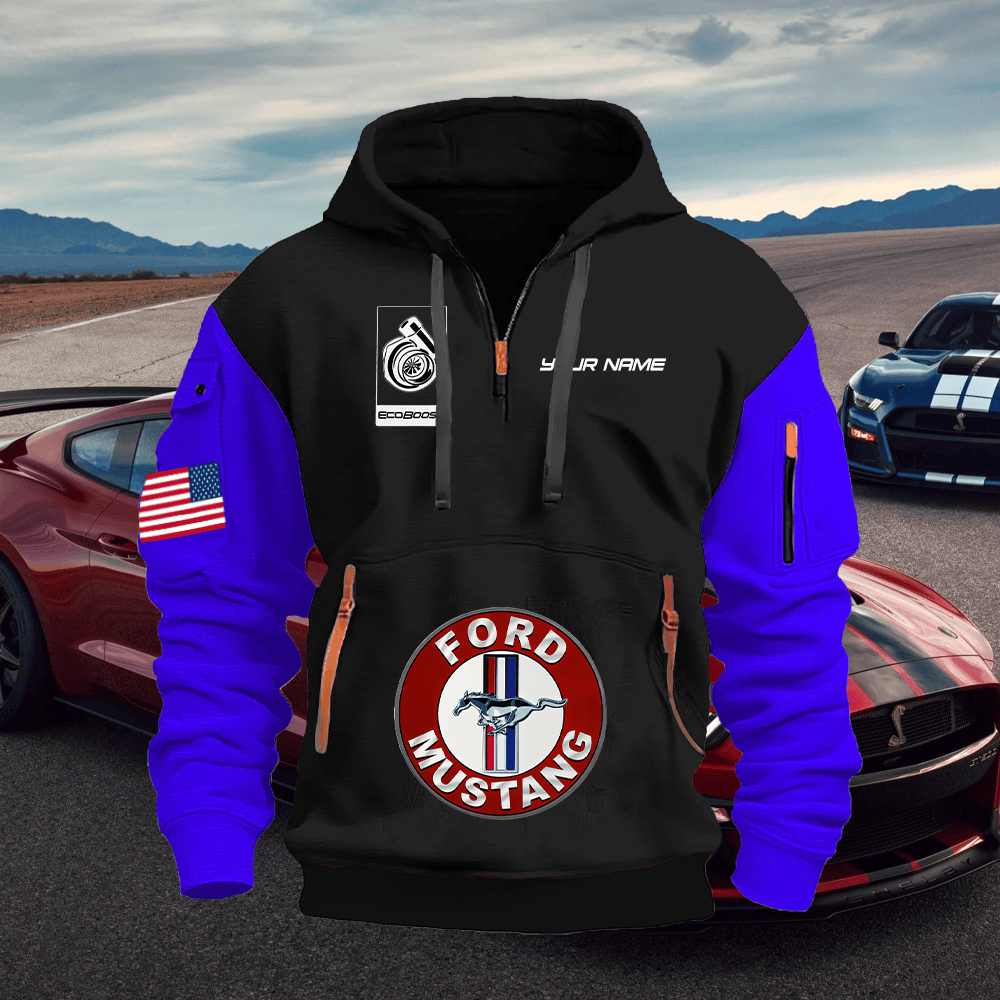 MT EC1 Print Name Quarter Zipper Hoodie