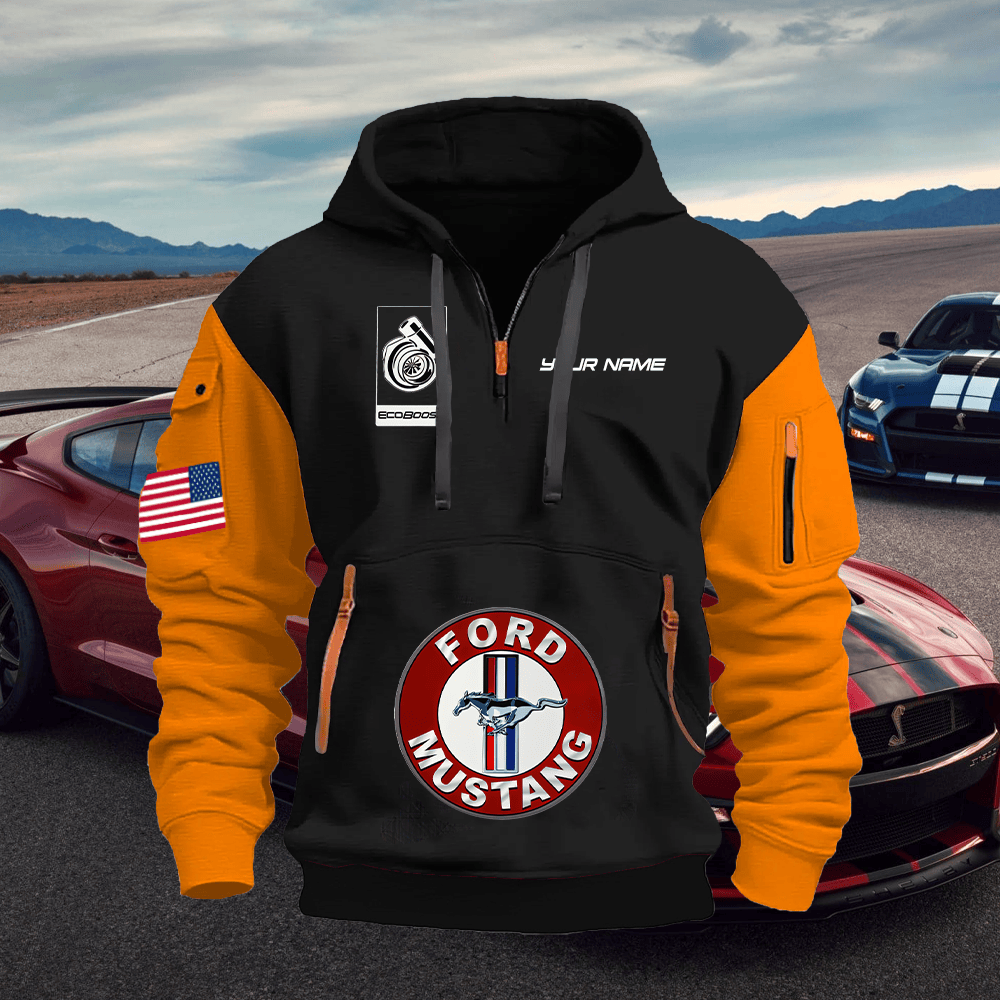MT EC1 Print Name Quarter Zipper Hoodie