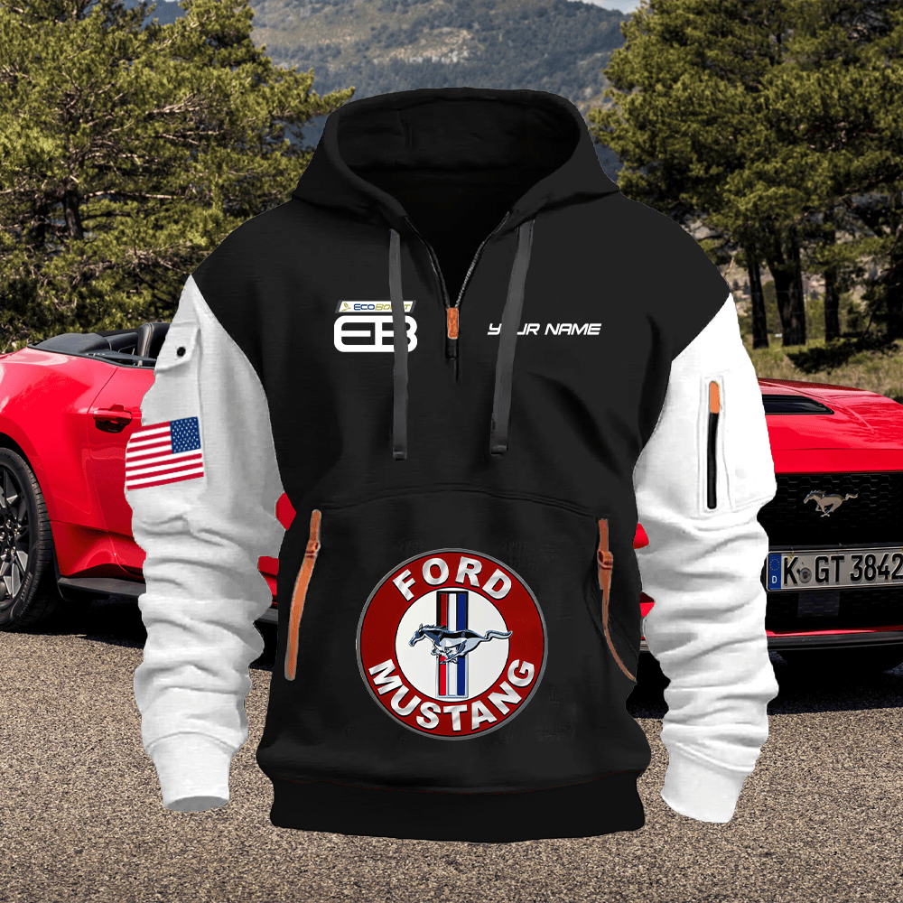 MT EC2 Print Name Quarter Zipper Hoodie