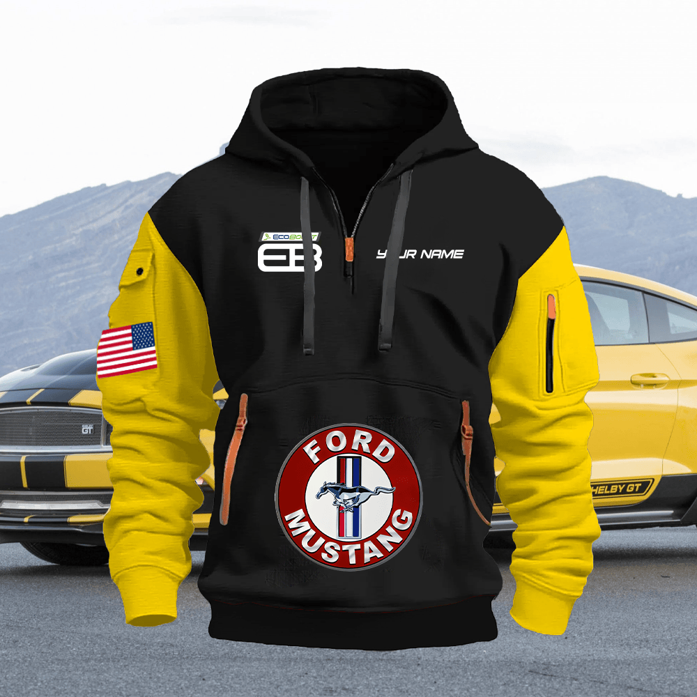 MT EC2 Print Name Quarter Zipper Hoodie