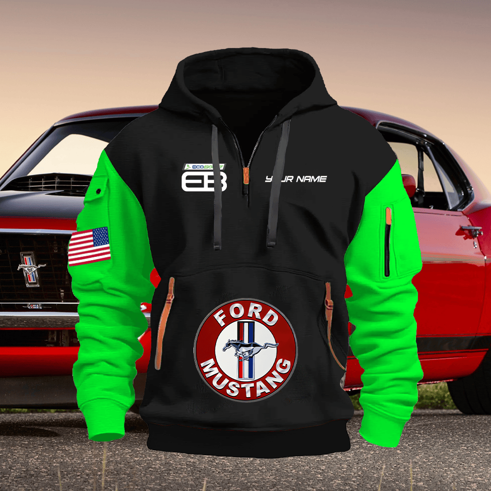 MT EC2 Print Name Quarter Zipper Hoodie
