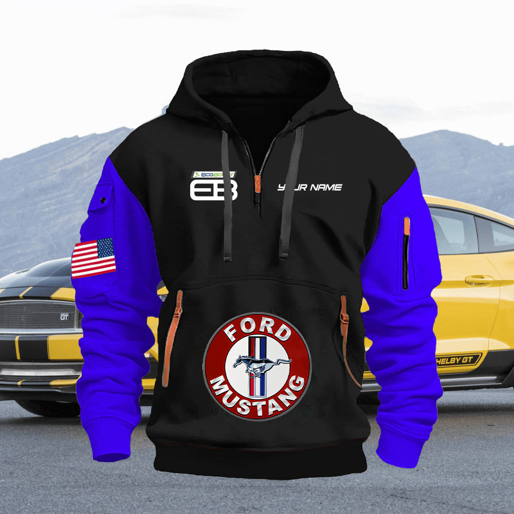 MT EC2 Print Name Quarter Zipper Hoodie