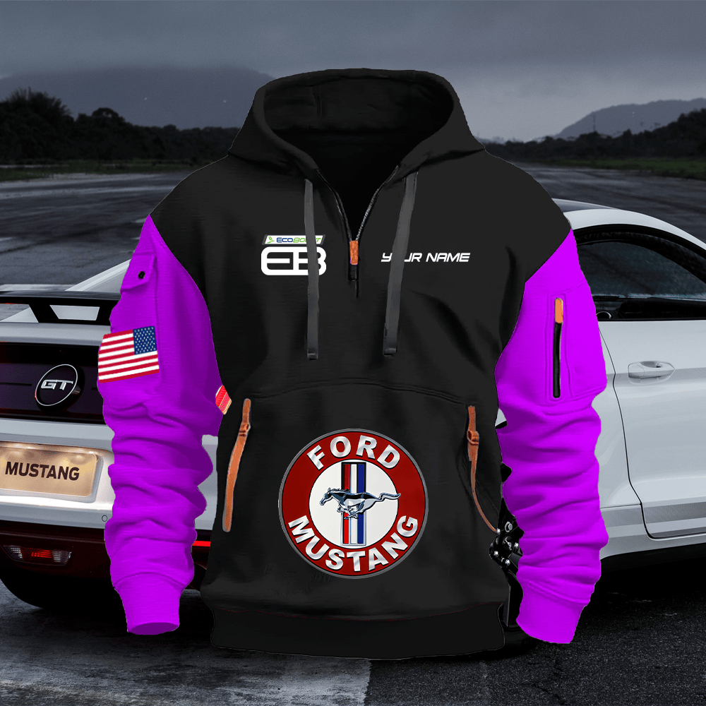 MT EC2 Print Name Quarter Zipper Hoodie