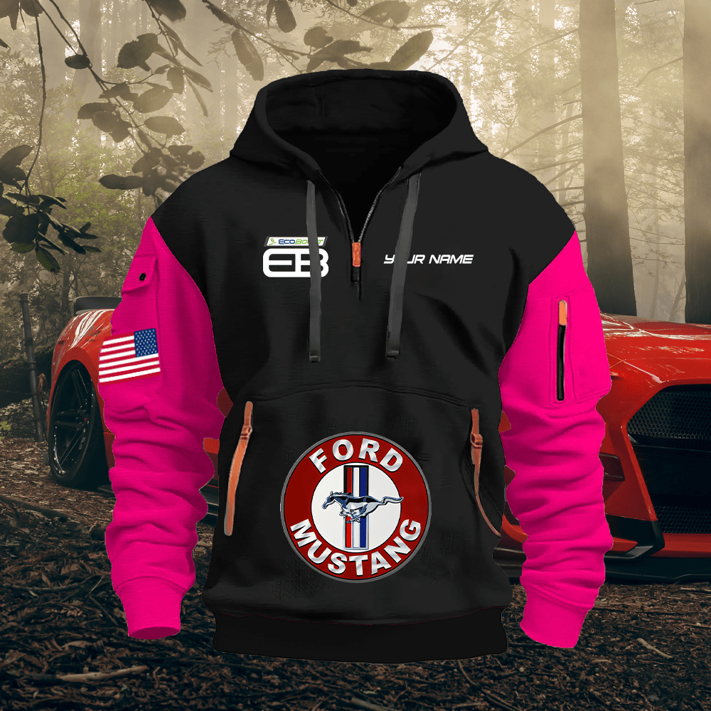 MT EC2 Print Name Quarter Zipper Hoodie