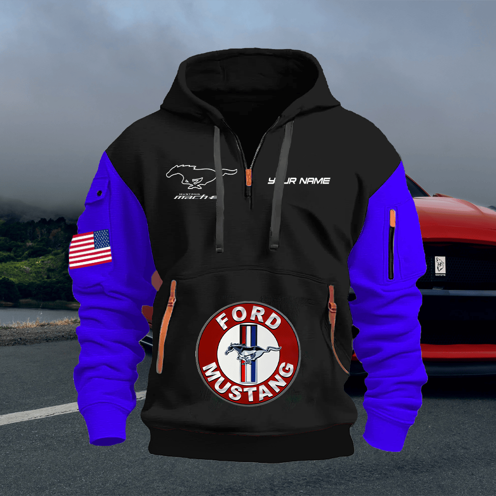 MT ME Print Name Quarter Zipper Hoodie