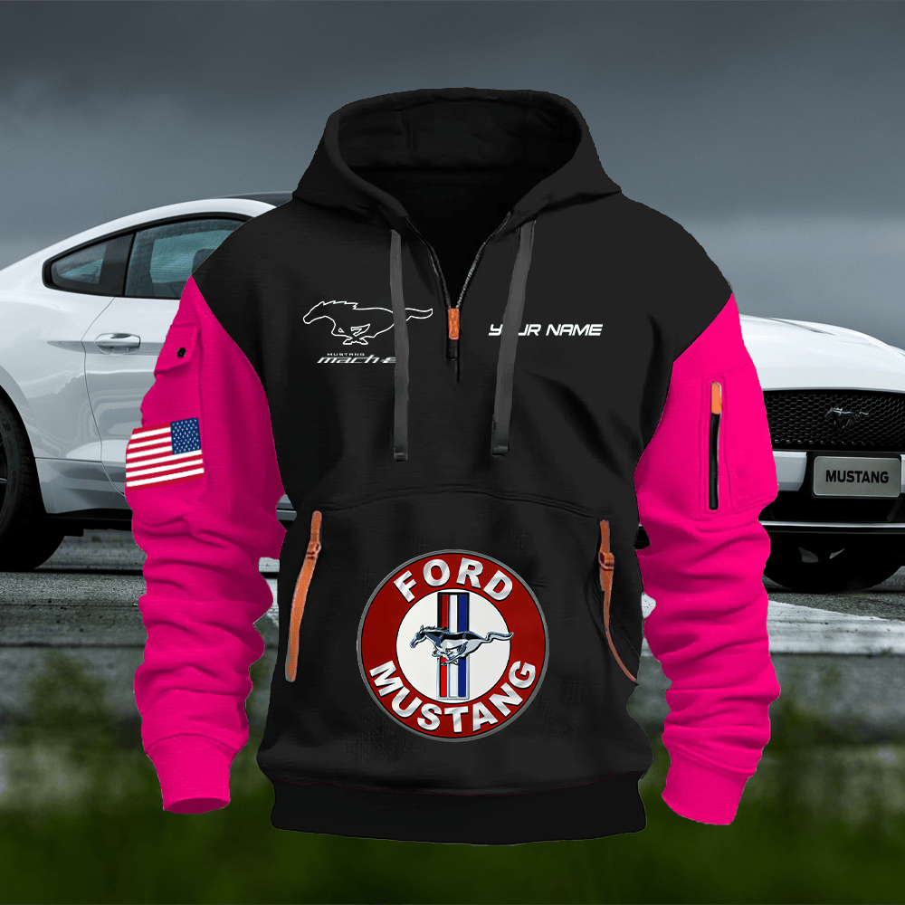 MT ME Print Name Quarter Zipper Hoodie