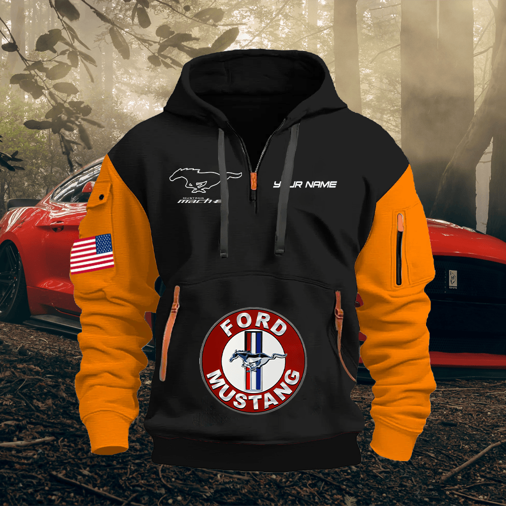 MT ME Print Name Quarter Zipper Hoodie
