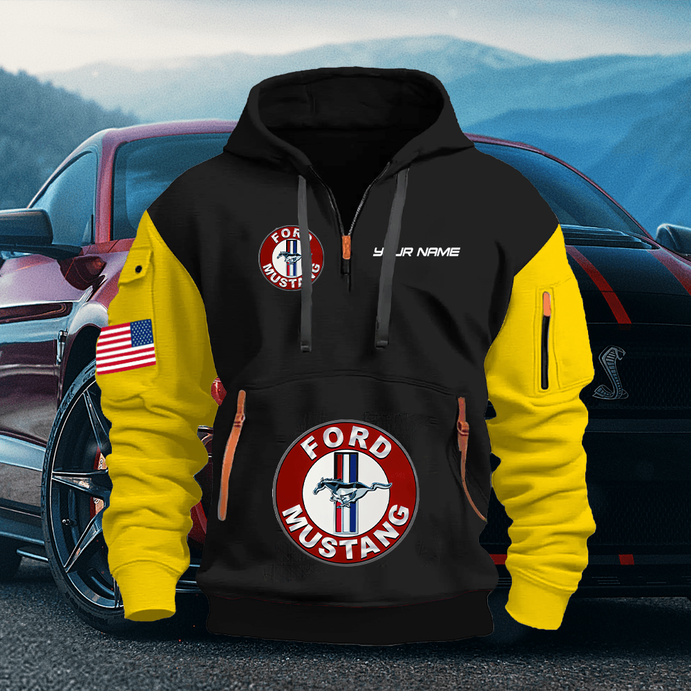 MT Custom Print Name Quarter Zipper Hoodie
