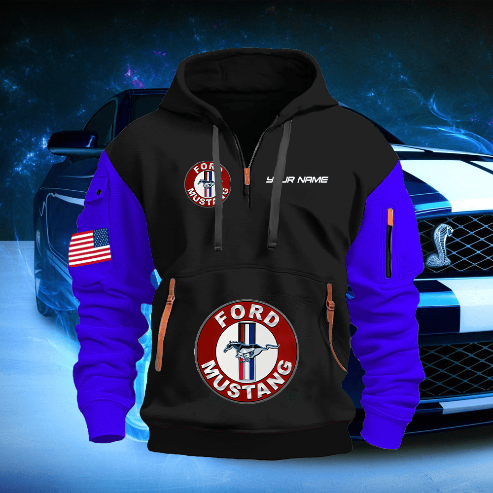 MT Custom Print Name Quarter Zipper Hoodie