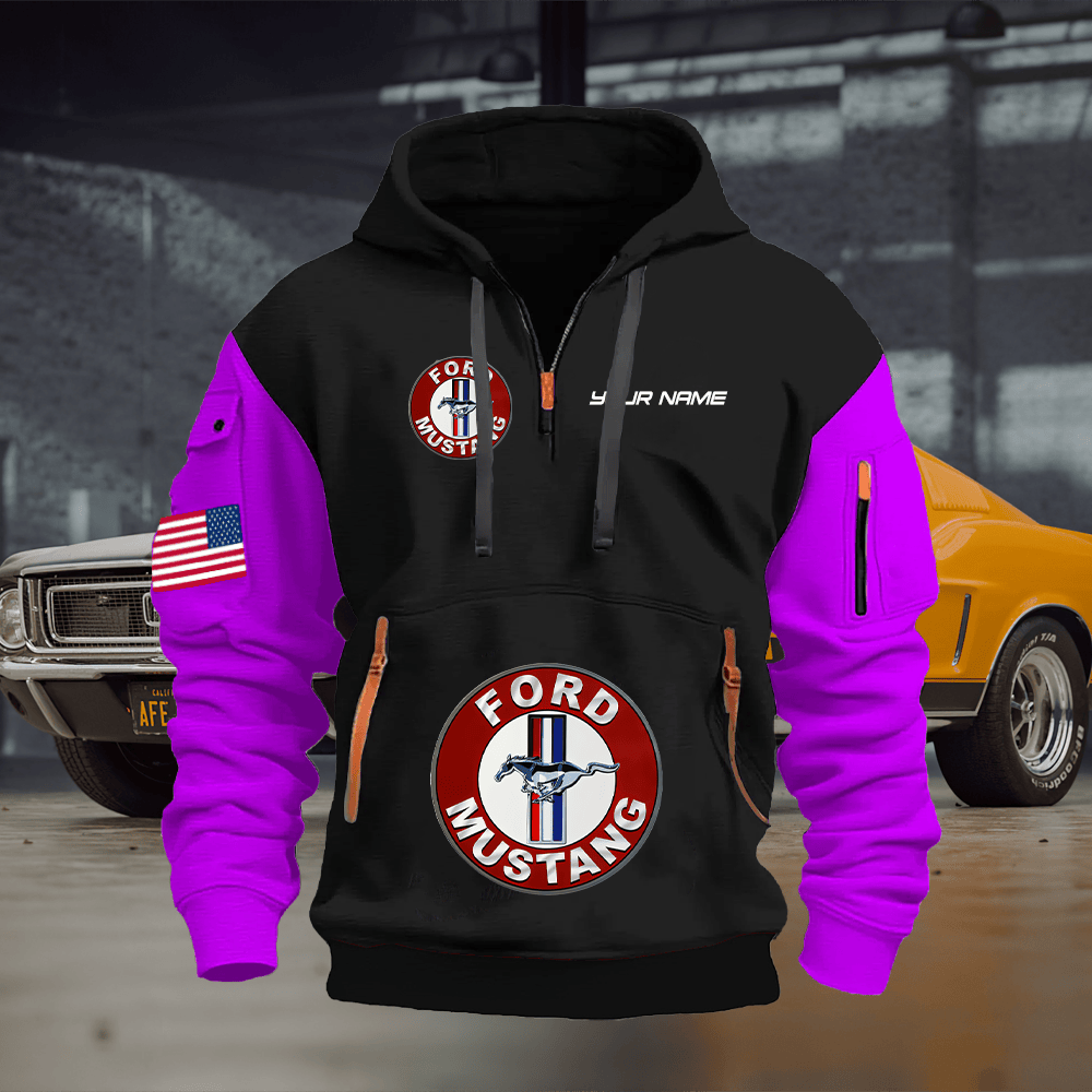MT Custom Print Name Quarter Zipper Hoodie