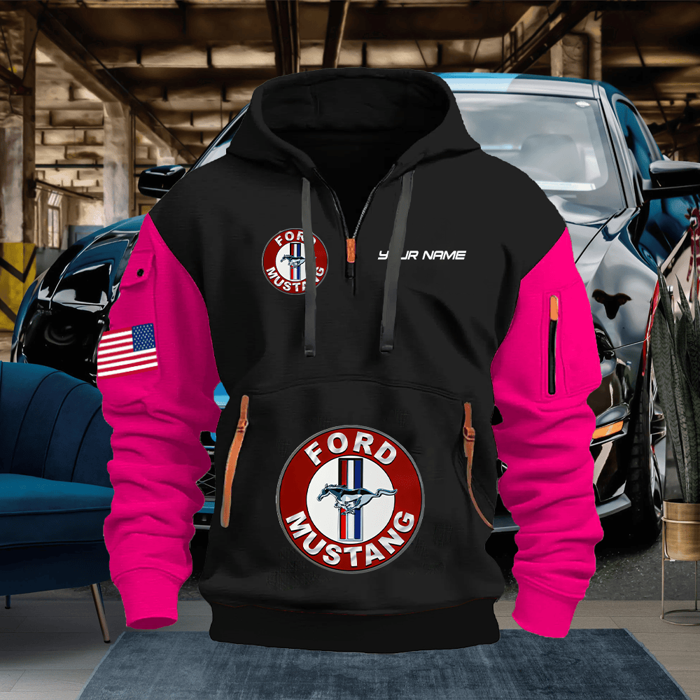MT Custom Print Name Quarter Zipper Hoodie