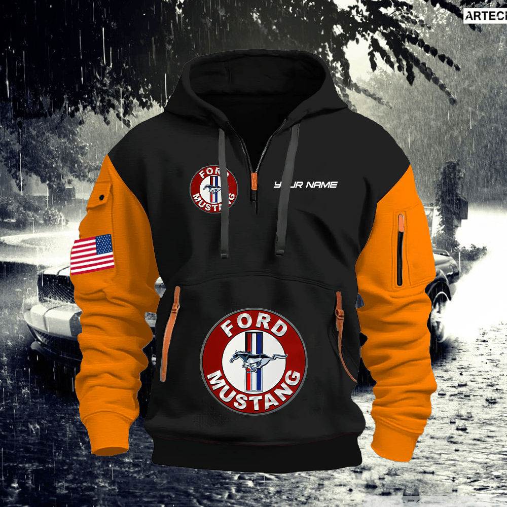 MT Custom Print Name Quarter Zipper Hoodie