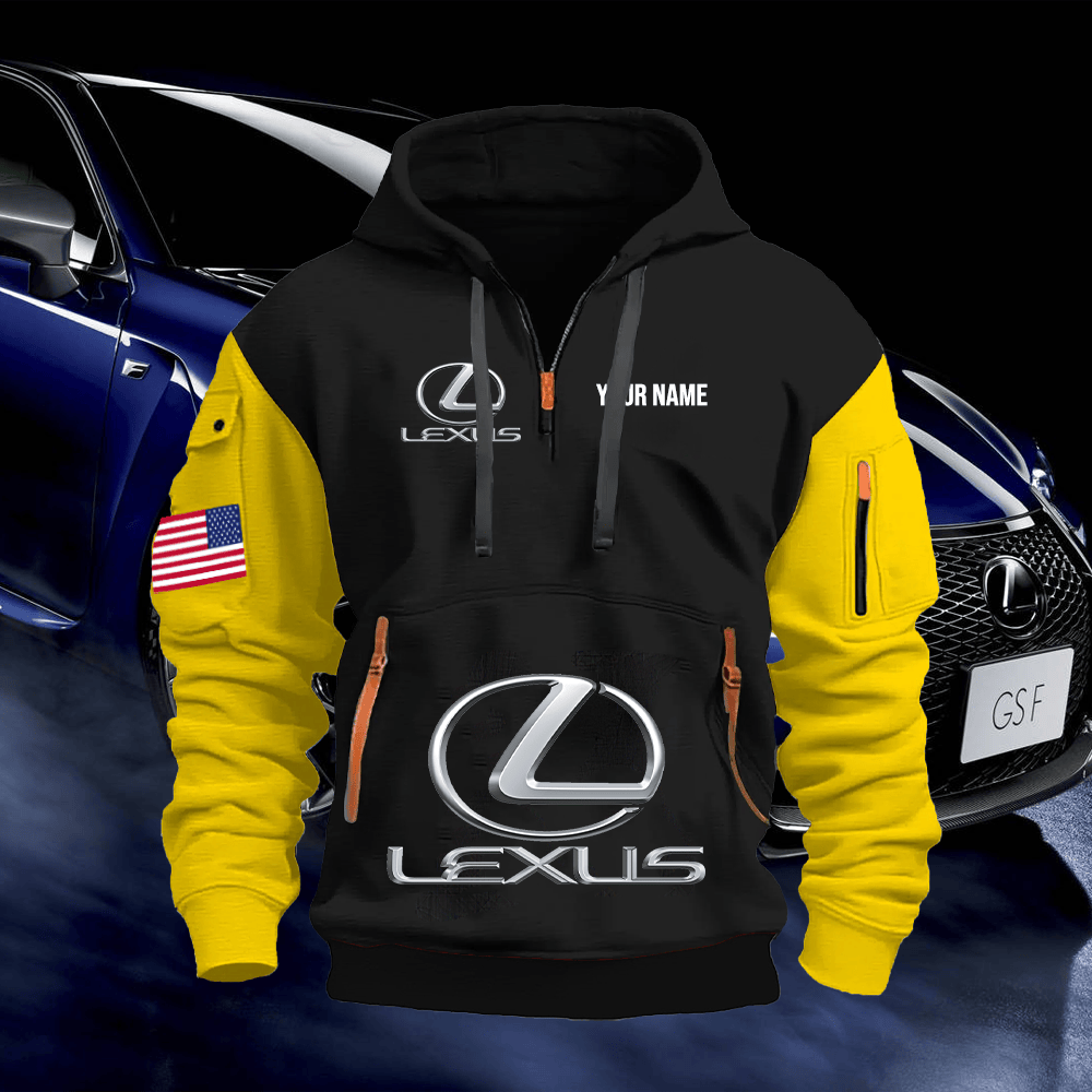 LX Custom Print Name Quarter Zipper Hoodie