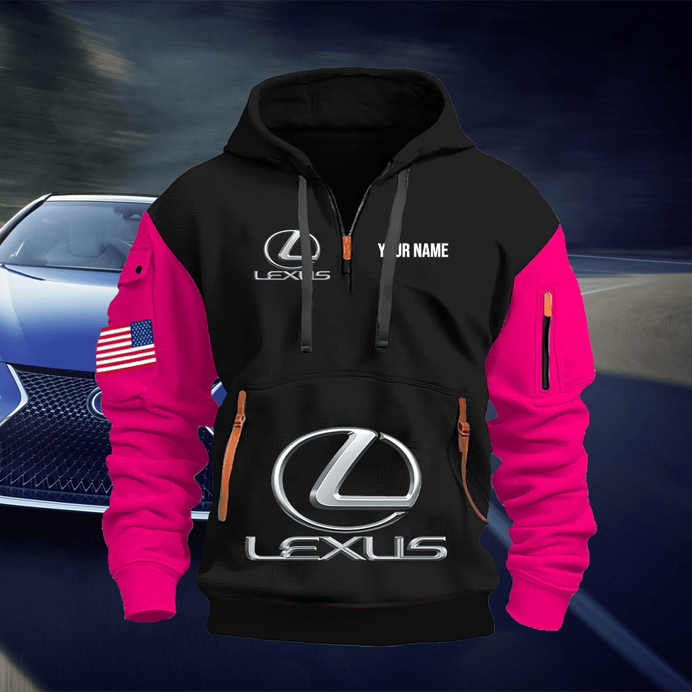 LX Custom Print Name Quarter Zipper Hoodie