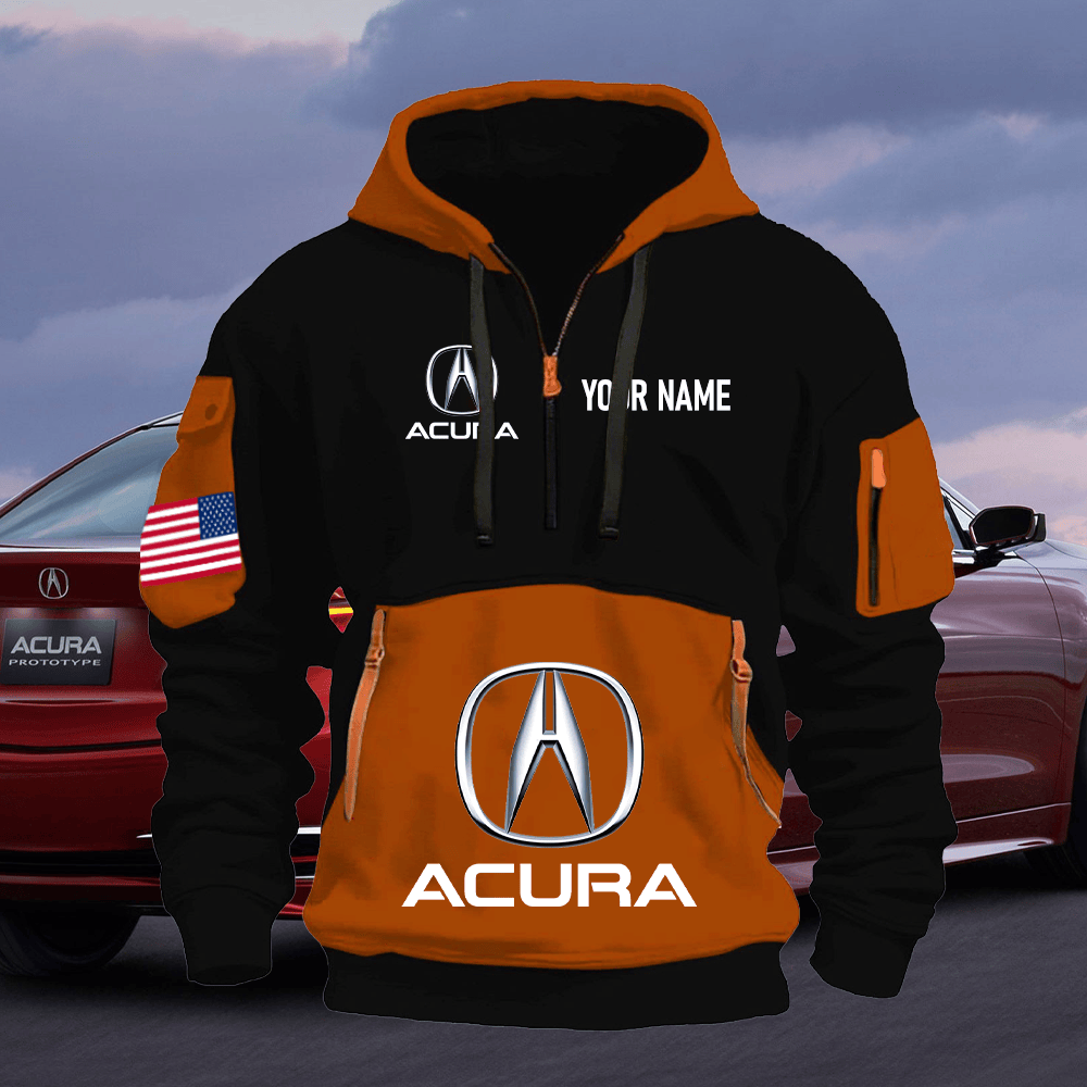 ACR Print Name Quarter Zipper Hoodie