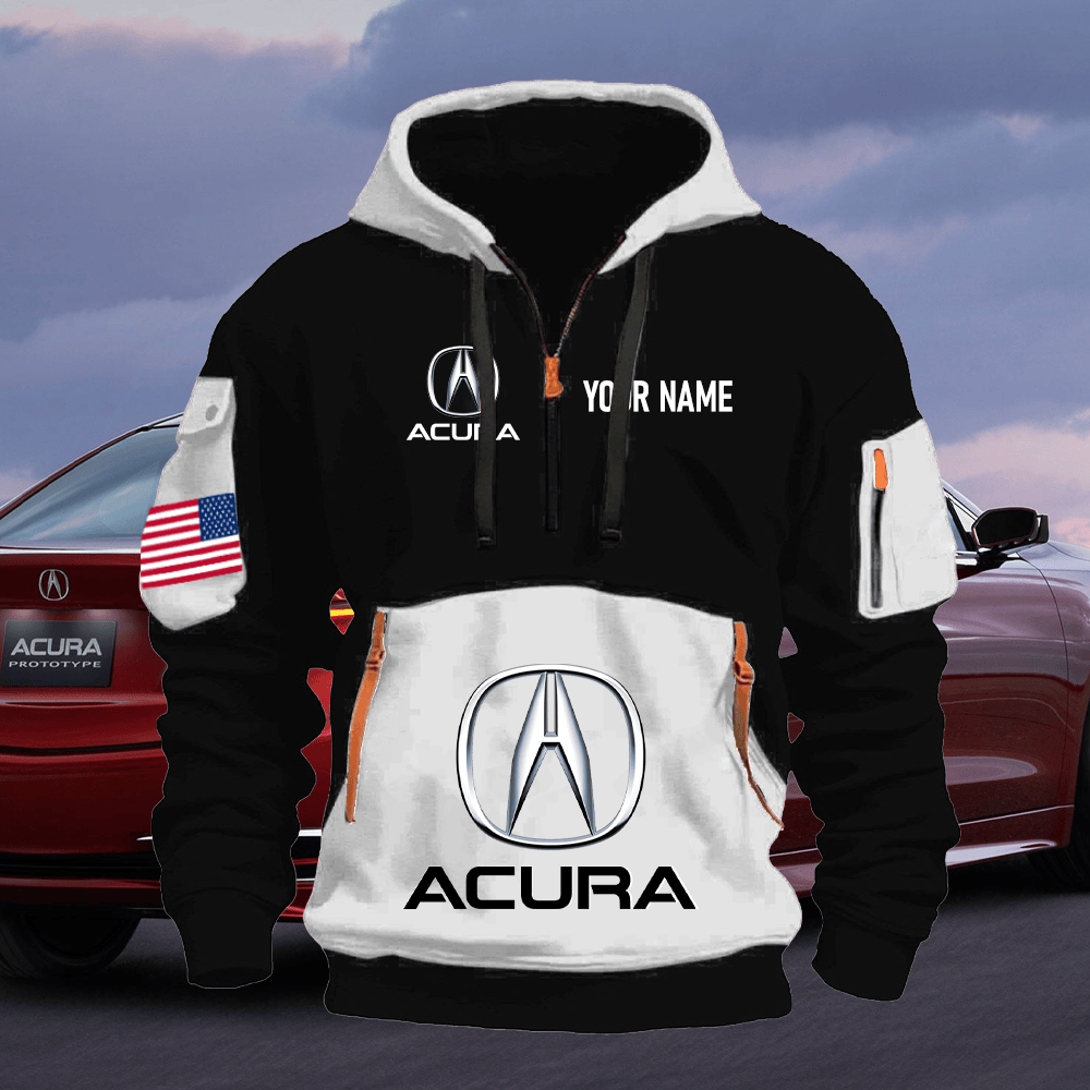 ACR Print Name Quarter Zipper Hoodie