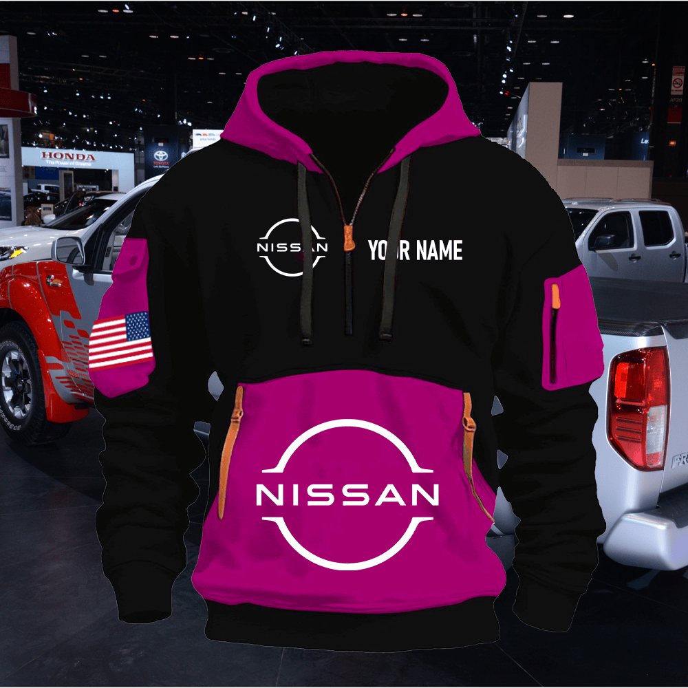 NS Print Name Quarter Zipper Hoodie