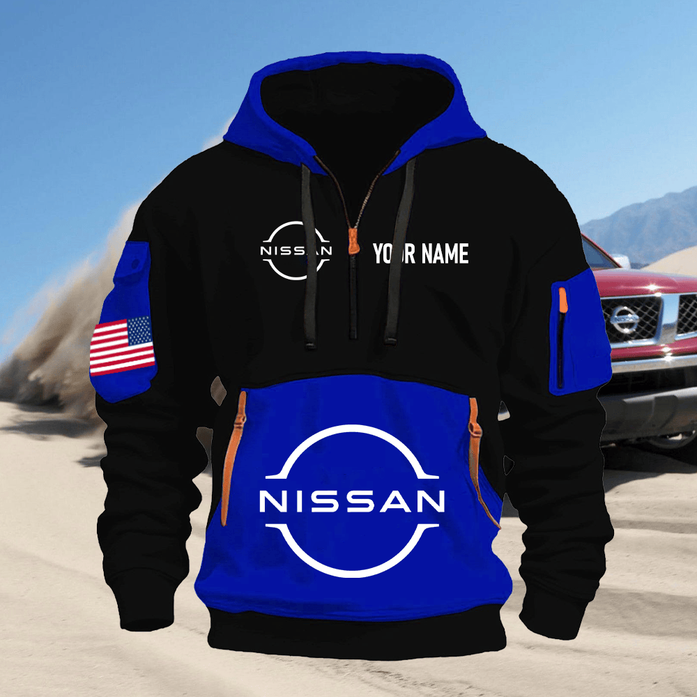 NS Print Name Quarter Zipper Hoodie