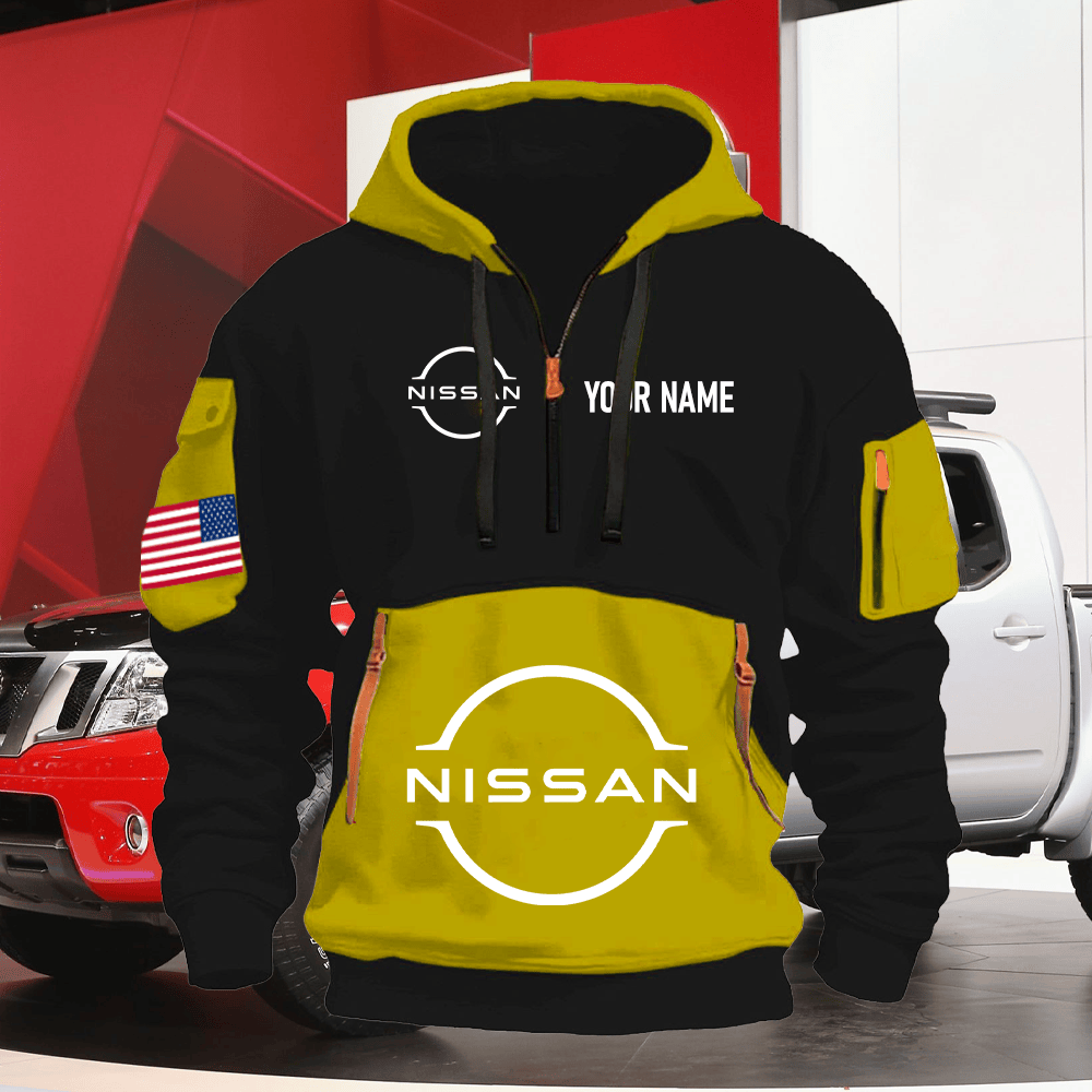 NS Print Name Quarter Zipper Hoodie