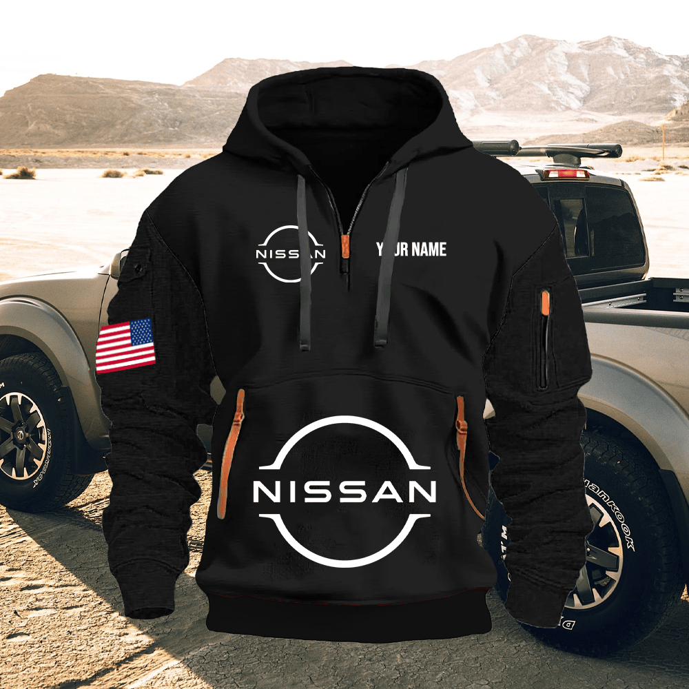 NS Print Name Quarter Zipper Hoodie