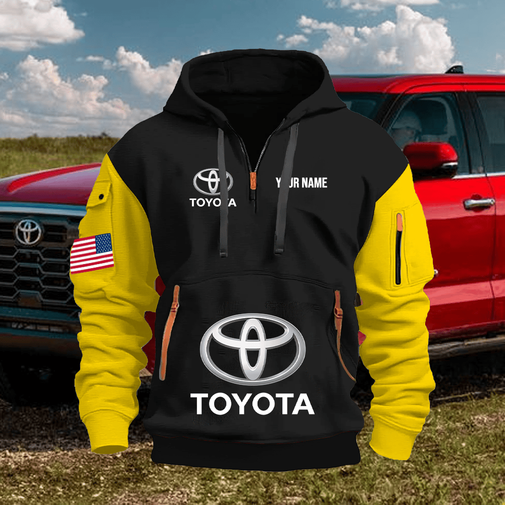 TY1 Custom Print Name Quarter Zipper Hoodie