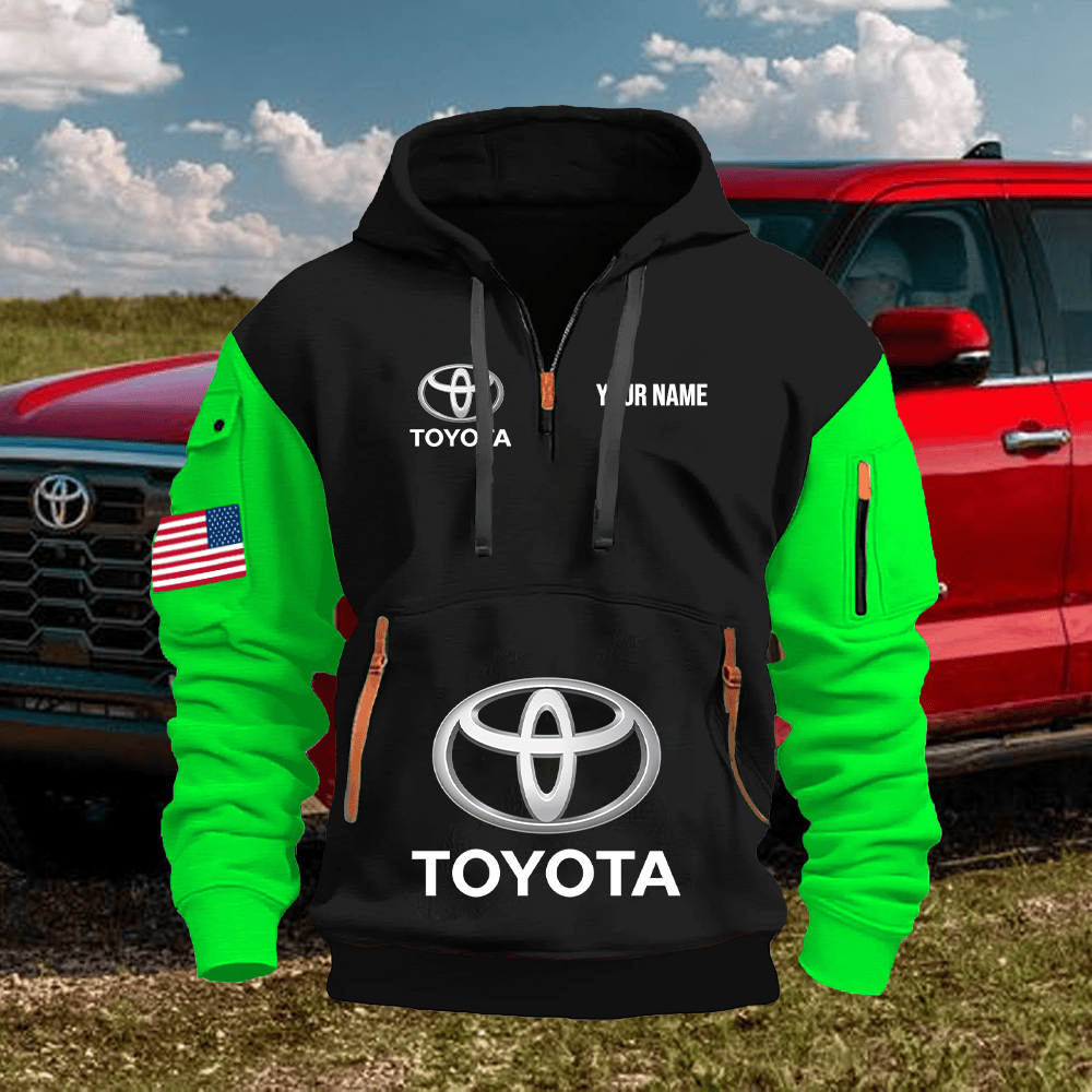TY1 Custom Print Name Quarter Zipper Hoodie