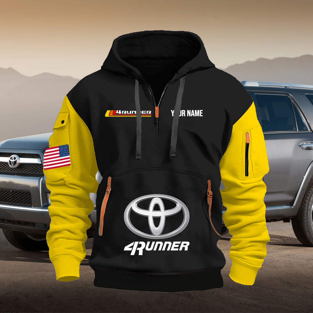 TY2 Custom Print Name Quarter Zipper Hoodie